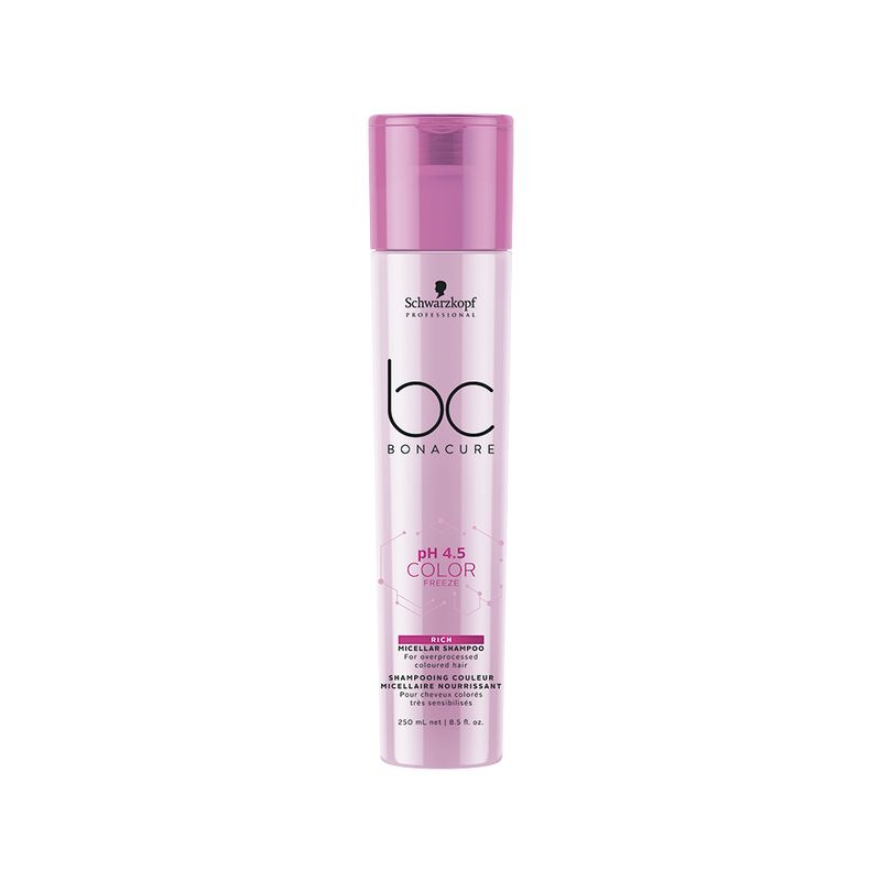 Shampoo-Schwarzkopf-Professional-BC-Bonacure-pH-4.5-Color-Freeze-Micellar-Enriquecido-250-ml