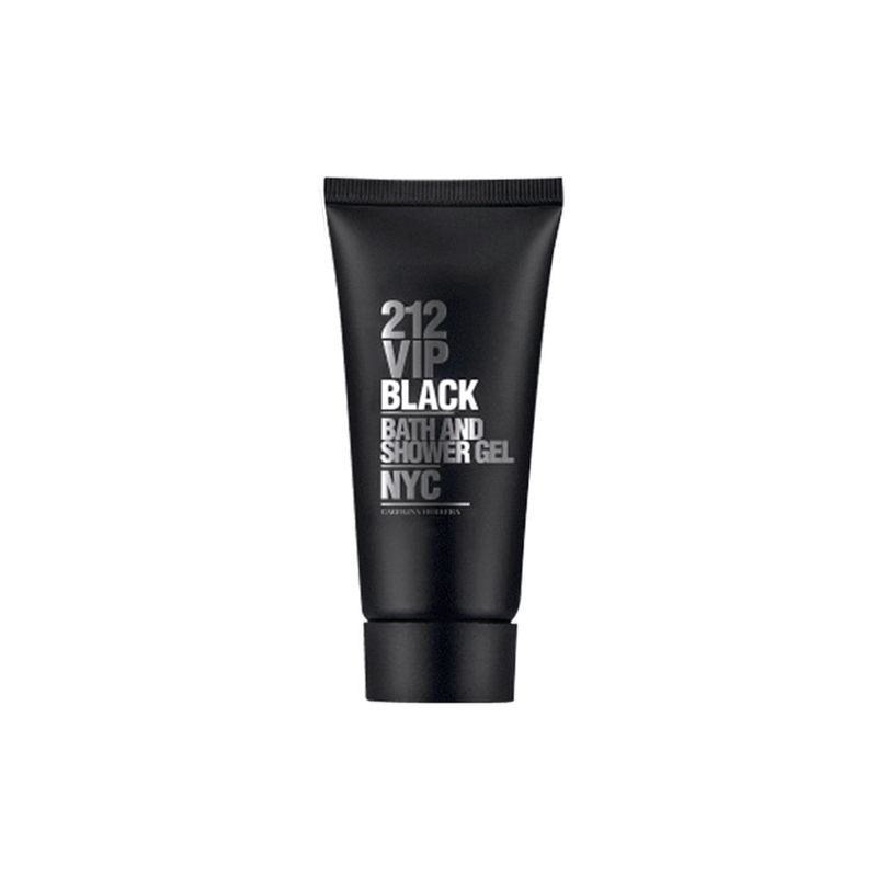 Kit-Perfume-Carolina-Herrera-212-Vip-Men-Black-Masculino-Eau-de-Parfum-100-ml---Gel-de-Banho-100-ml