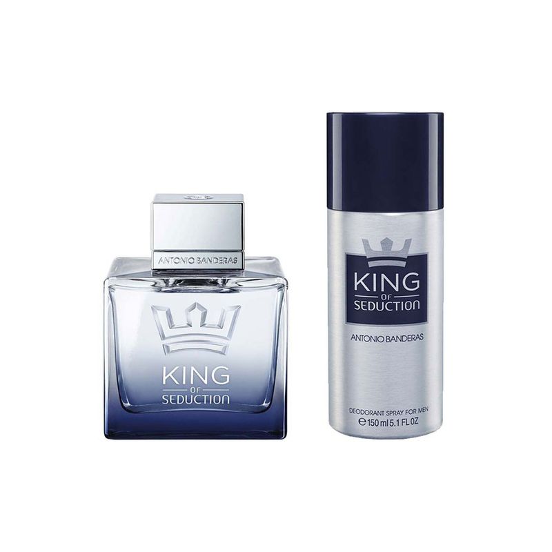 Kit-Perfume-Antonio-Banderas-King-of-Seduction-Masculino-Eau-de-Toilette-100-ml---Desodorante-150-ml