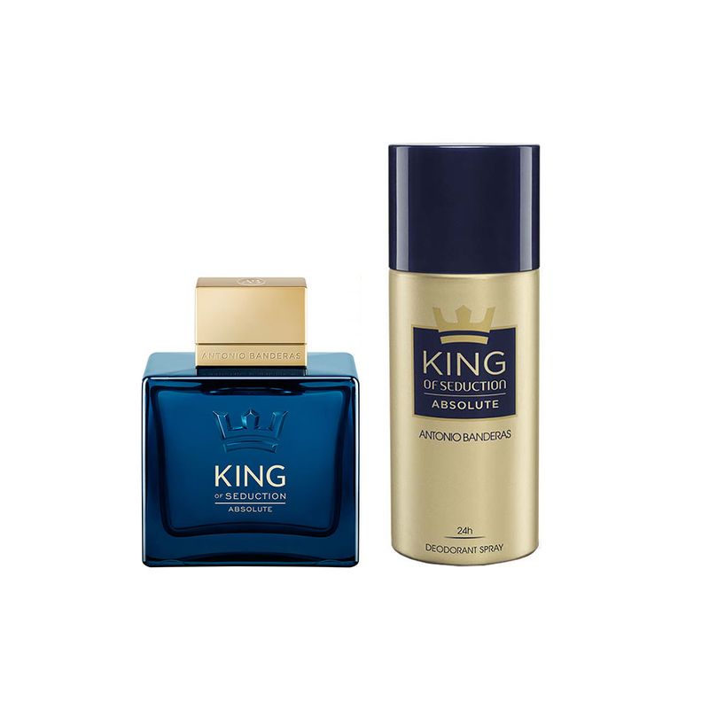 Kit-Perfume-Antonio-Banderas-King-of-Seduction-Absolute-Masculino-100-ml---Desodorante-150-ml