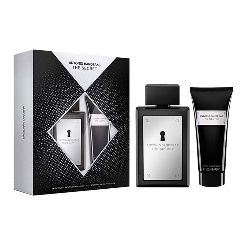 Kit-Perfume-Antonio-Banderas-The-Secret-Masculino-Eau-de-Toilette-100-ml---Pos-Barba-75-ml