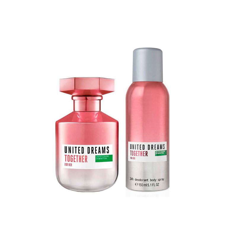 Kit-Perfume-Benetton-United-Dreams-Together-Her-Feminino-Eau-de-Toilette-80-ml---Desodorante-150-ml