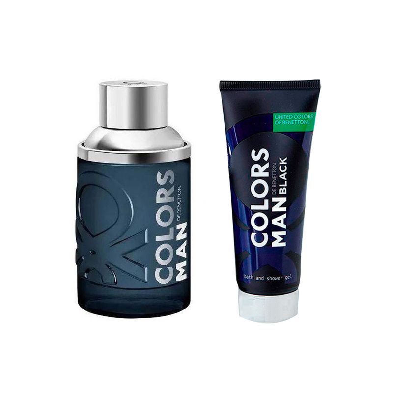 Kit-Perfume-Benetton-Colors-Man-Black-Masculino-Eau-de-Toilette-100-ml---Pos-Barba-75-ml