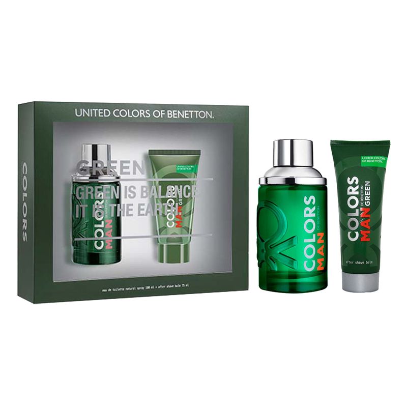 Kit-Perfume-Benetton-Colors-Man-Green-Masculino-Eau-de-Toilette-100-ml---Pos-Barba-75-ml