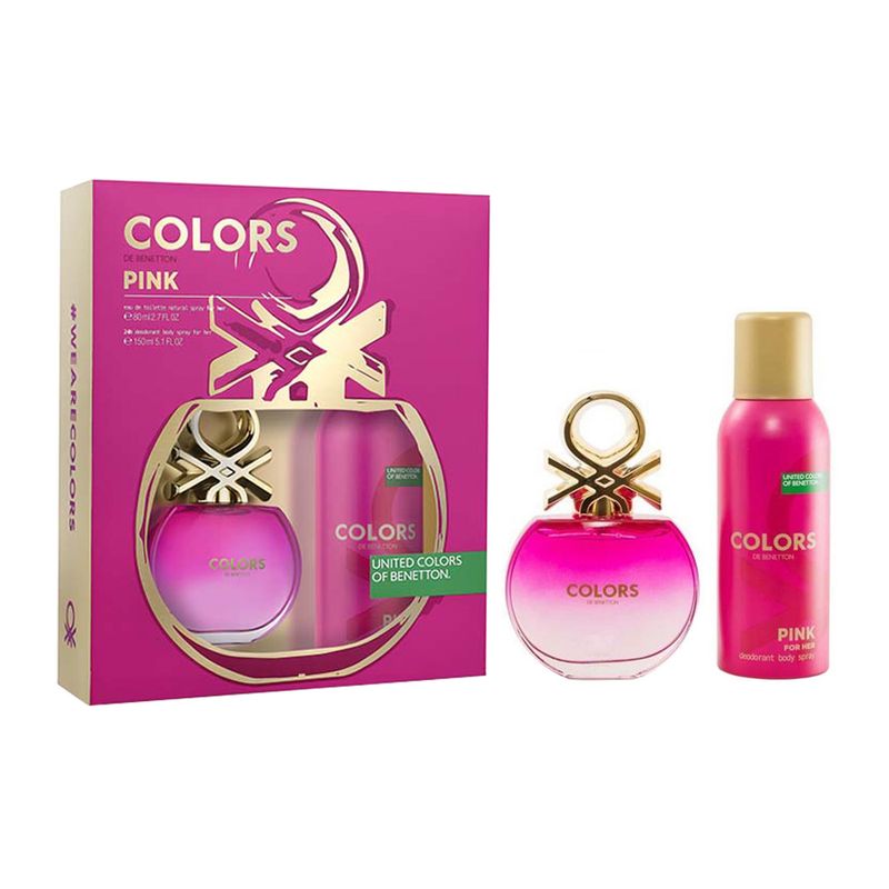 Kit-Perfume-Benetton-Colors-Pink-Feminino-Eau-de-Toilette-80-ml---Desodorante-150-ml