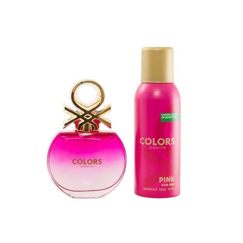 Kit-Perfume-Benetton-Colors-Pink-Feminino-Eau-de-Toilette-80-ml---Desodorante-150-ml