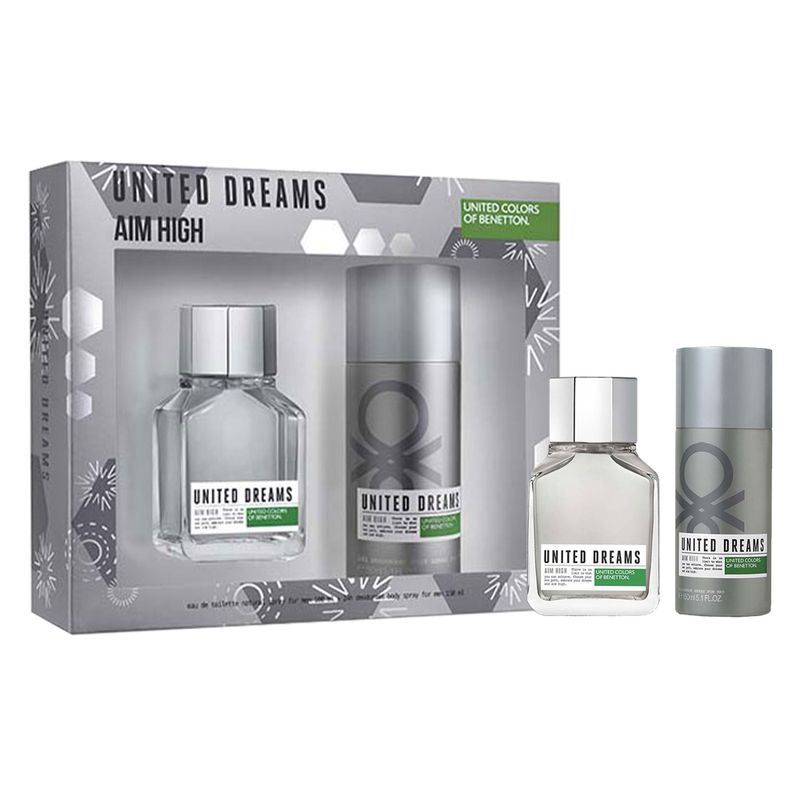 Kit-Perfume-Benetton-United-Dreams-Aim-High-Masculino-Eau-de-Toilette-100-ml---Desodorante-150-ml