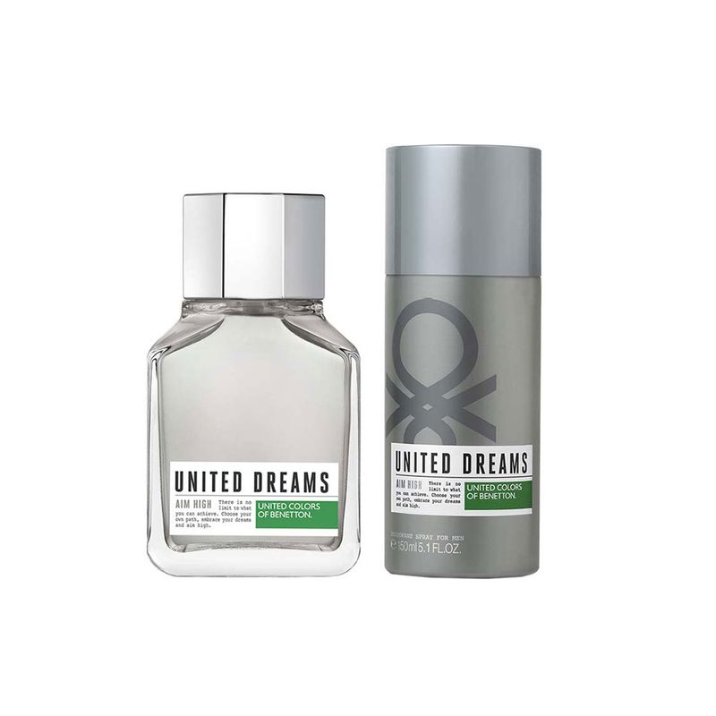Kit-Perfume-Benetton-United-Dreams-Aim-High-Masculino-Eau-de-Toilette-100-ml---Desodorante-150-ml