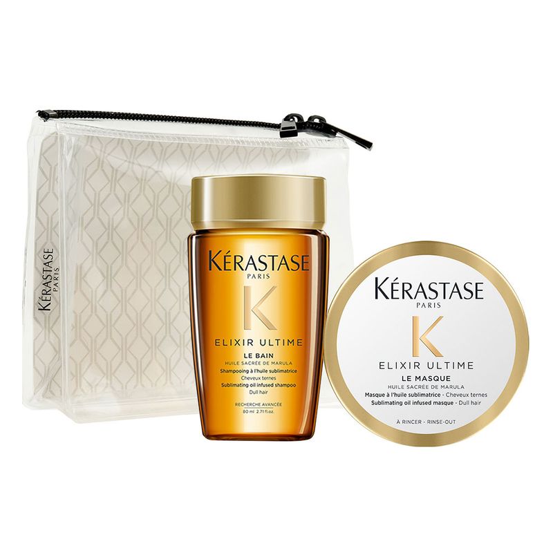 Kit-Kerastase-Elixir-Ultime-Travel-Size---Shampoo-200ml---Mascara-200ml