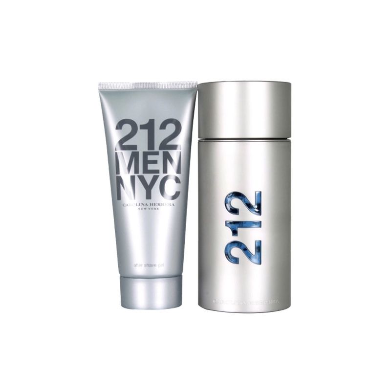 Kit-Perfume-Carolina-Herrera-212-Men-Masculino-Eau-de-Toilette-100-ml---Pos-Barba-100-ml