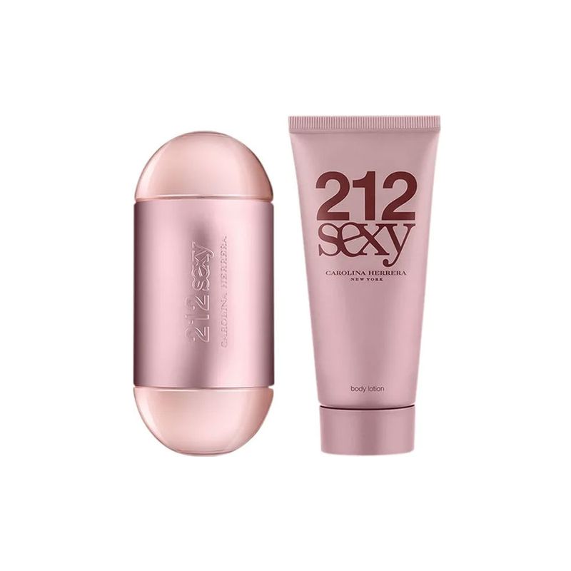 Kit-Perfume-Carolina-Herrera-212-Sexy-Feminino-Eau-de-Parfum-100-ml---Locao-Corporal-100-ml