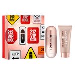 Kit-Perfume-Carolina-Herrera-212-Vip-Rose-Feminino-Eau-de-Parfum-80-ml---Locao-Corporal-100-ml