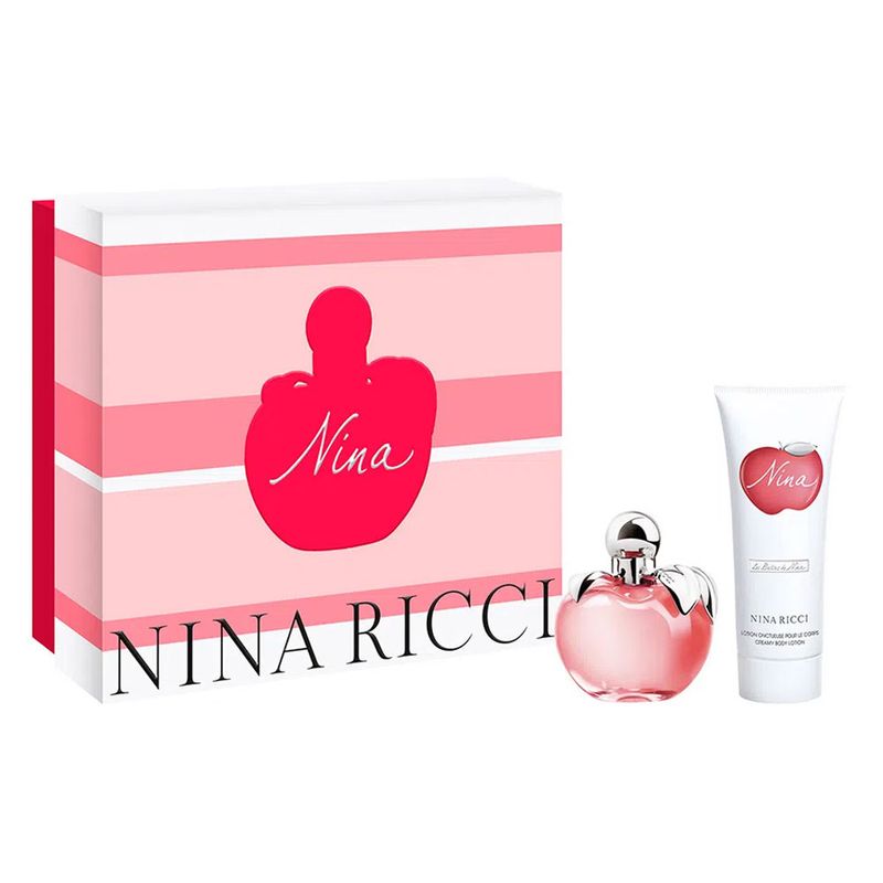 Kit-Perfume-Nina-Ricci-Feminino-Eau-de-Toilette-80-ml---Locao-Corporal-100-ml