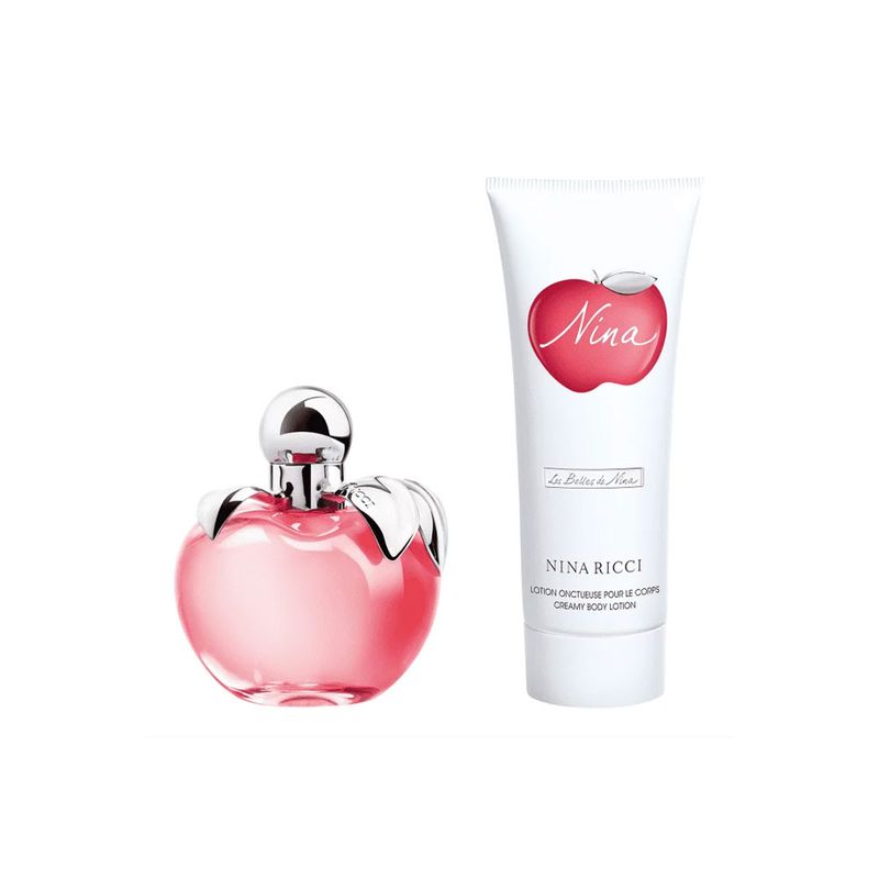 Kit-Perfume-Nina-Ricci-Feminino-Eau-de-Toilette-80-ml---Locao-Corporal-100-ml