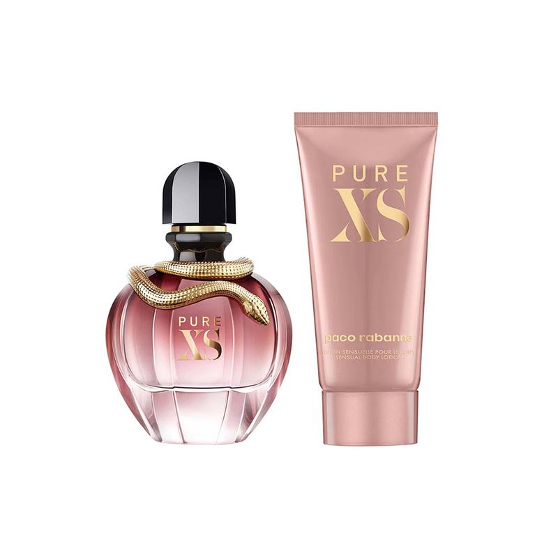 Kit-Perfume-Paco-Rabanne-Pure-XS-For-Her-Feminino-Eau-de-Parfum-80-ml---Hidratante-Corporal-100-ml
