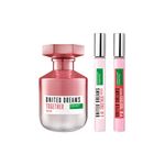 Kit-Perfume-Benetton-United-Dreams-Together-Her-Feminino-EDT-80-ml---2-Boosters-10-ml-Cada