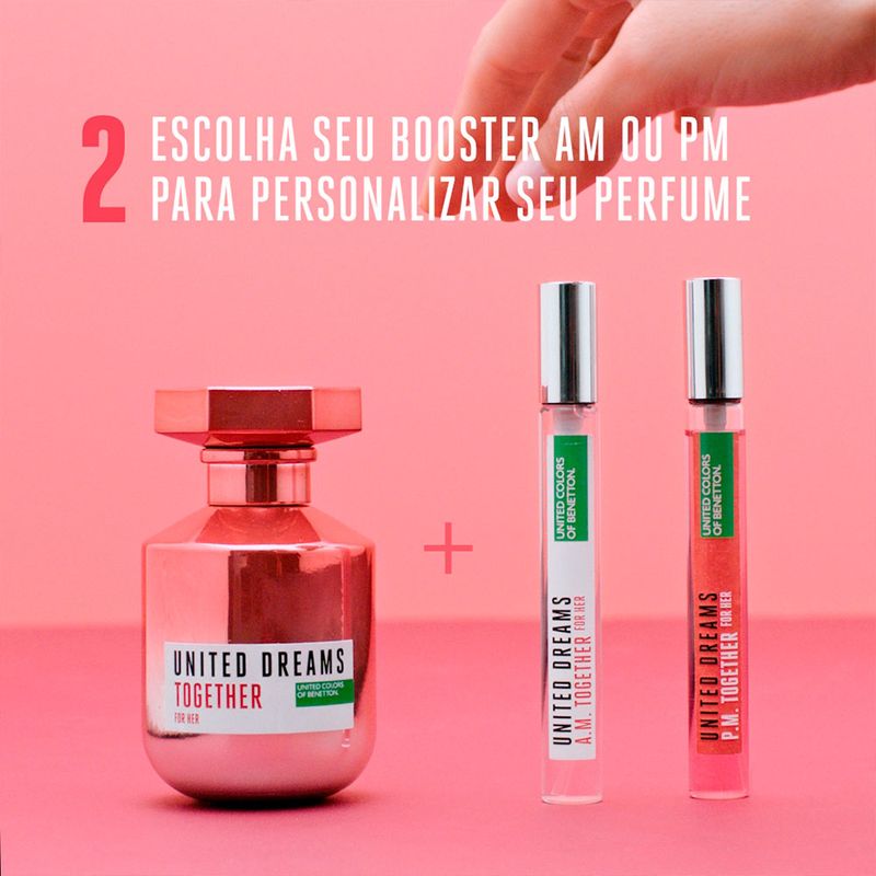 Kit-Perfume-Benetton-United-Dreams-Together-Her-Feminino-EDT-80-ml---2-Boosters-10-ml-Cada