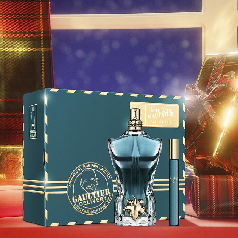 Kit-Perfume-Jean-Paul-Gaultier-Le-Beau-Masculino-Eau-de-Toilette-125-ml---Miniatura-10-ml