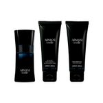 Kit-Perfume-Giorgio-Armani-Code-Homme-Masculino-Eau-de-Toilette-50-ml---Gel-de-Banho-75-ml---Pos-Barba-75-ml