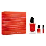 Kit-Perfume-Giorgio-Armani-Si-Passione-Feminino-Eau-de-Parfum-50-ml---Miniatura-7-ml---Batom