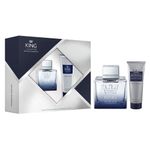 Kit-Perfume-Antonio-Banderas-King-of-Seduction-Masculino-Eau-de-Toilette-100-ml---Locao-Pos-Barba-75-ml