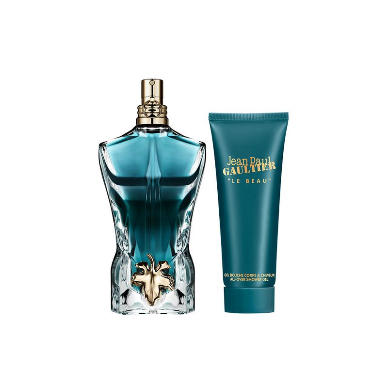 Kit-Perfume-Jean-Paul-Gaultier-Le-Beau-Masculino-Eau-de-Toilette-75-ml---Gel-de-Banho-75-ml