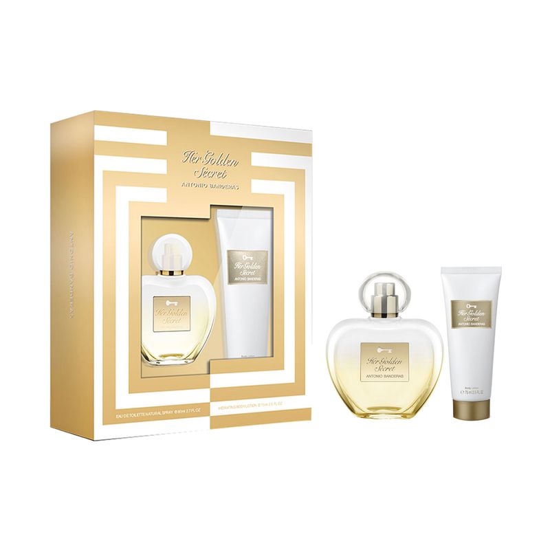 Kit-Perfume-Antonio-Banderas-Her-Golden-Secret-Feminino-Eau-de-Toilette-80-ml---Locao-Corporal-75-ml