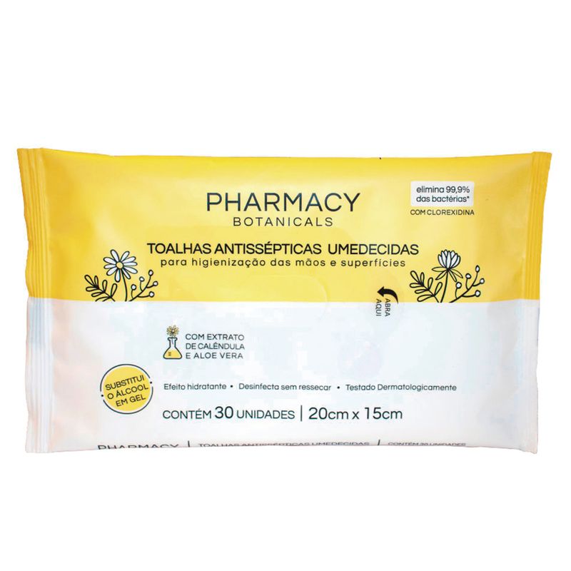 Toalhas-Umedecidas-Antissepticas-Pharmacy-Botanicals---30-Unidades---Inativo
