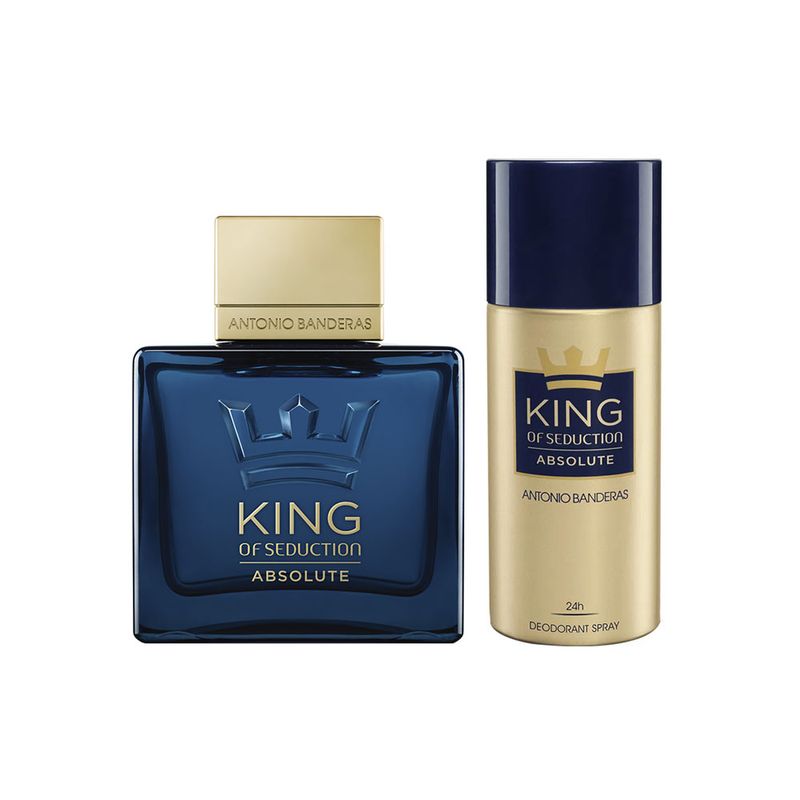 Kit-Perfume-Antonio-Banderas-King-of-Seduction-Absolute-Masculino-Eau-de-Toilette-100-ml---Desodorante-150-ml