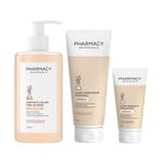 Kit-Pharmacy-Botanicals---Sabonete-Liquido-Amendoas-300-ml---Creme-para-as-Maos-Amendoas-50-g---Locao-Hidratante-Amendoas-200-ml