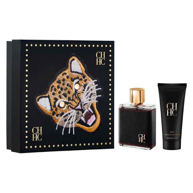 Kit-Perfume-Carolina-Herrera-CH-Men-Masculino-Eau-de-Toilette-100-ml---Gel-de-Banho-100-ml