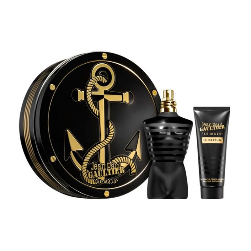 Kit-Perfume-Jean-Paul-Gaultier-Le-Male-Le-Parfum-Masculino-Eau-de-Parfum-125-ml---Gel-de-Banho-75-ml