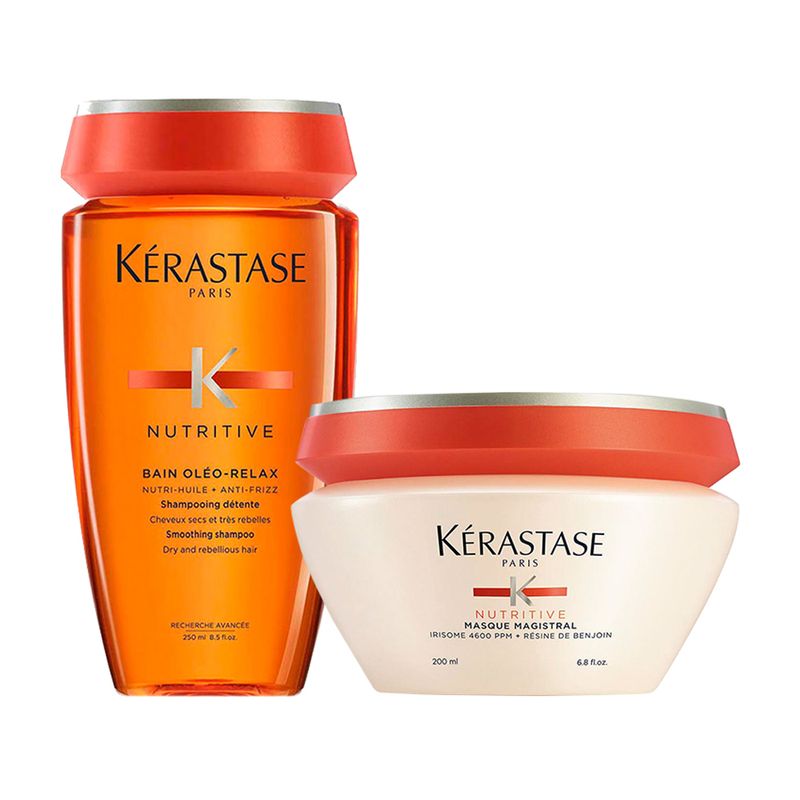 Kit-Kerastase-Nutritive-Shampoo-Oleo-Relax-Bain-250-ml---Mascara-Magistral-200-ml