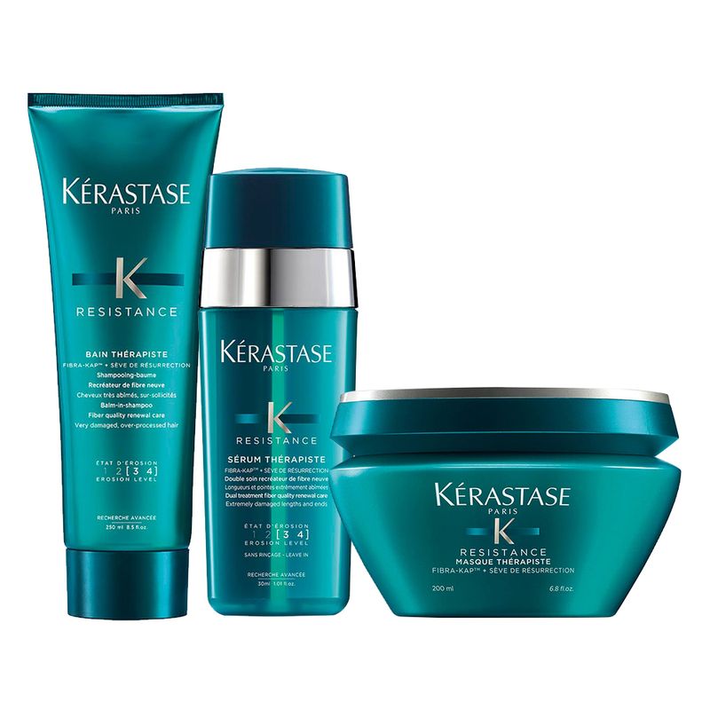 Kit-Kerastase-Resistance--Shampoo-Therapiste-250-ml---Mascara-Therapiste-200-ml---Serum-Therapiste-30-ml