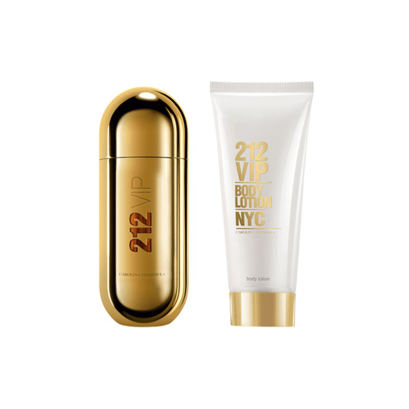 Kit-Perfume-Carolina-Herrera-212-Vip-Feminino-Eau-de-Parfum-80-ml---Locao-Corporal-100-ml
