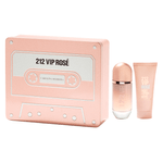 Kit-Perfume-Carolina-Herrera-212-Vip-Rose-Feminino-Eau-de-Parfum-80-ml---Locao-Corporal-100-ml