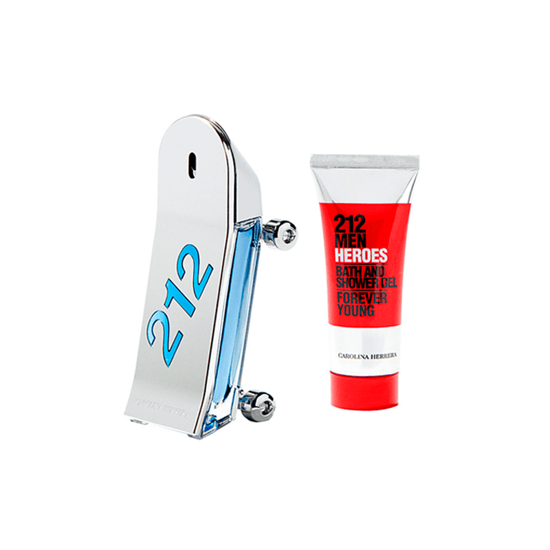 Kit-Perfume-Carolina-Herrera-212-Heroes-Man-Masculino-Eau-de-Toilette-90-ml---Gel-de-Banho-100-ml--