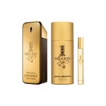 Kit-Perfume-Paco-Rabanne-1-Million-Masculino-Eau-de-Toilette-100-ml---Desodorante-150-ml---Miniatura-10-ml