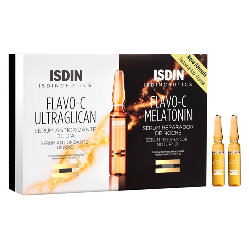 Caixa-de-Ampola-Serum-Facial-Reparador-Vitamina-C-Isdin-20-x-2-ml