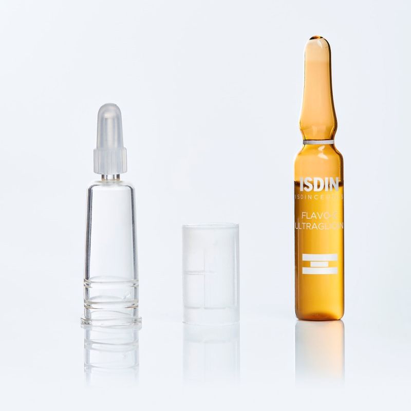 Caixa-de-Ampola-Serum-Facial-Reparador-Vitamina-C-Isdin-20-x-2-ml