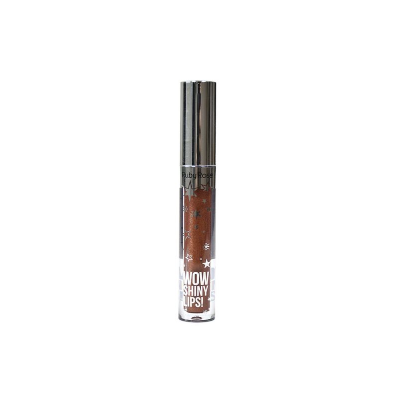 Gloss-Labial-Liquido-Intenso-Ruby-Rose-Wow-Shiny-Lips--Marrom-46-3-ml