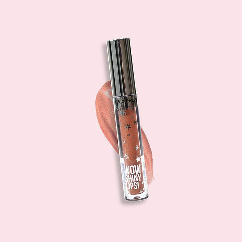 Gloss-Labial-Liquido-Intenso-Ruby-Rose-Wow-Shiny-Lips--Marrom-46-3-ml