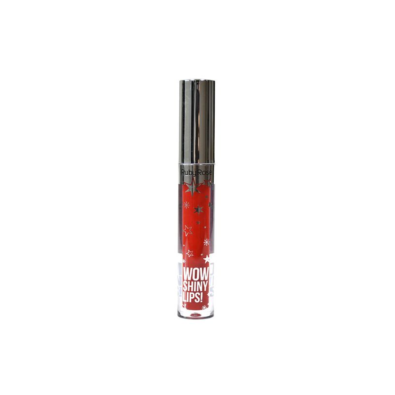 Gloss-Labial-Liquido-Intenso-Ruby-Rose-Wow-Shiny-Lips--Vermelho-54-3-ml