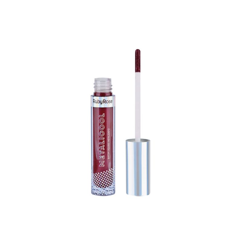 Batom-Liquido-Metalico-Ruby-Rose-Metalicool-Burgundy-241-45-ml