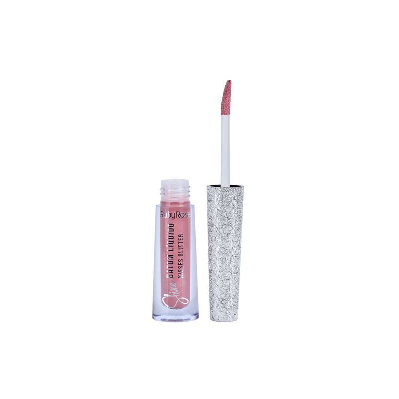 Batom-Liquido-com-Glitter-Ruby-Rose-Shine-Kisses-360-21-ml