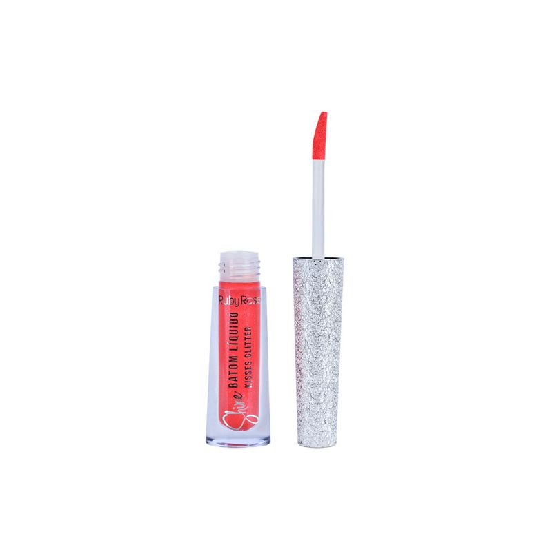 Batom-Liquido-com-Glitter-Ruby-Rose-Shine-Kisses-365-21-ml