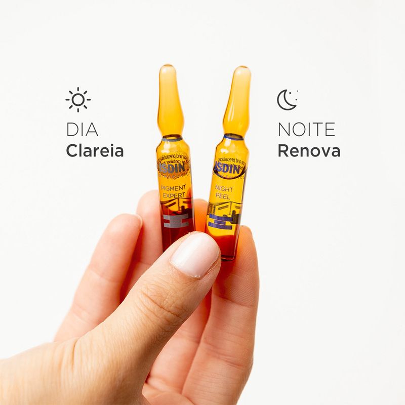 Caixa-de-Ampola-Serum-Facial-Clareador-de-Manchas-Acido-Glicolico-Isdin-20-x-2-ml