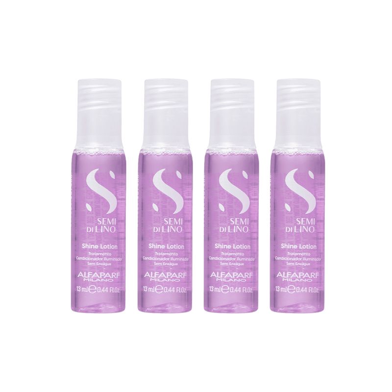 Kit-Alfaparf-Semi-Di-Lino-Illuminating-Shine-Lotion-Home-Care--Ampolas-13ml-cada--4-Produtos
