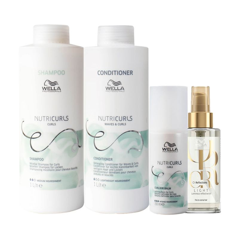 Kit-Wella-Professionals-Nutricurls---Shampoo-1000-ml---Condicionador-1000-ml---Leave-in-150-ml---Oleo-Light-100-ml-