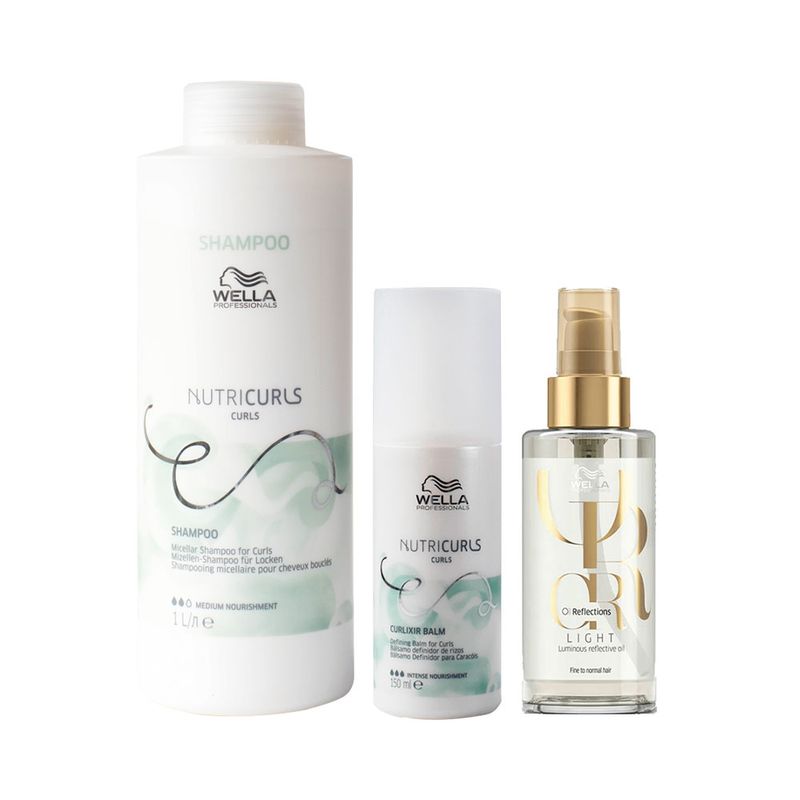 Kit-Wella-Professionals-Nutricurls---Shampoo-1000-ml---Leave-in-150-ml---Oleo-Light-100-ml-